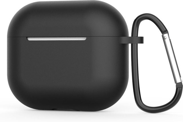 Techsuit Silikonhülle für Apple AirPods 4, Schwarz - Bild 1