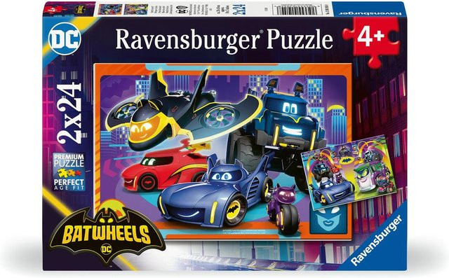 Ravensburger Batwheels Kinderpuzzle, 2x24 Teile, ab 4 Jahren - Bild 1