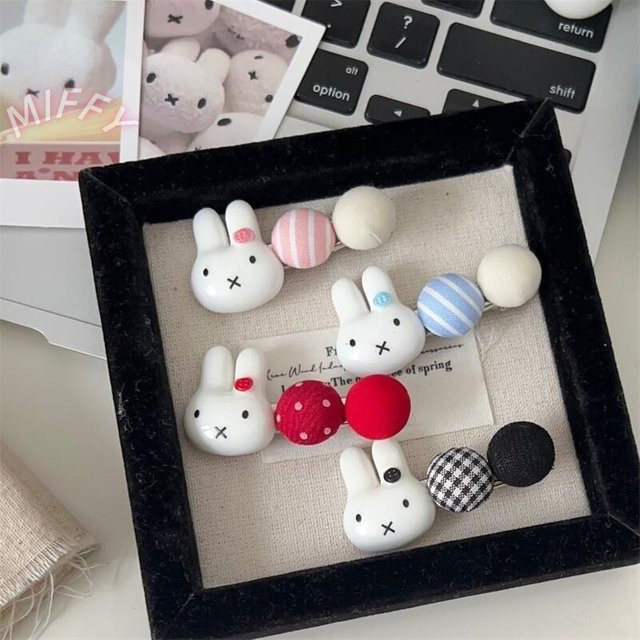 Miffy Kaninchen-Haarspange, cremefarben - Bild 1