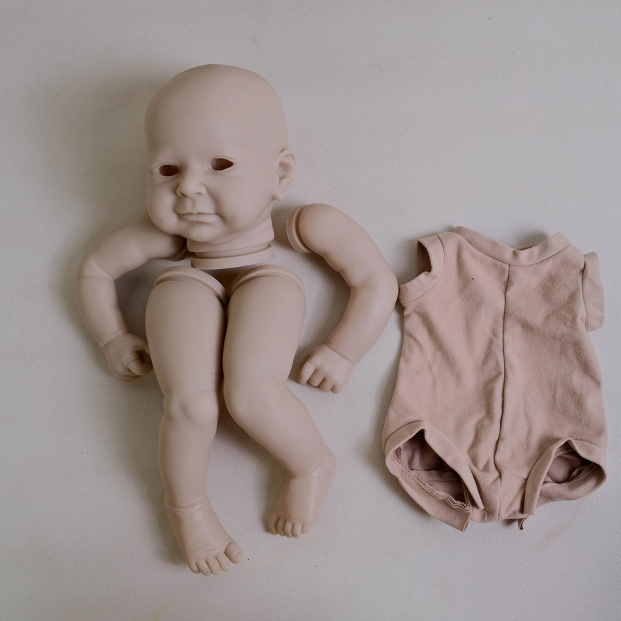 NPK 19-Zoll-Reborn-Puppenbausatz Zoe, unbemalte DIY-Puppenteile, Stoffkörper - Bild 1