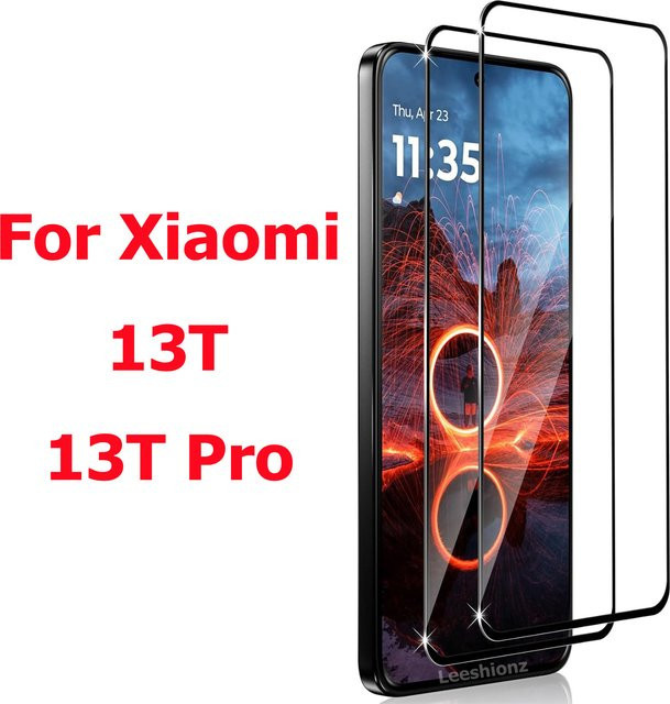 Xiaomi Displayschutz aus gehärtetem Glas für 13T und 13T Pro, transparent, hochauflösend und Anti-Drop - Bild 1