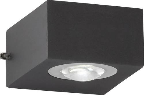 Fischer & Honsel Helsinki LED-Außenwandleuchte Schwarz mit Up-Down-Lichtfunktion aus Metall und Acrylglas - Bild 1