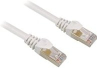 Sharkoon Patchkabel RJ45 Cat.6 SFTP Ethernet LAN in Weiß, Länge: 10,0 m - Bild 1