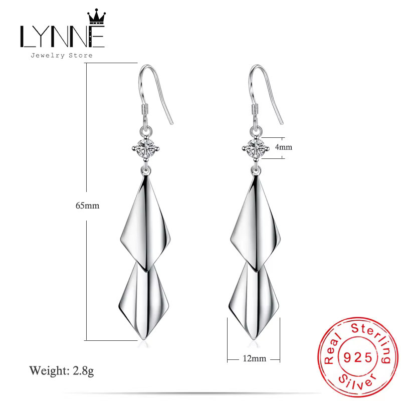 Lynne Tropfen-Ohrringe, 925 Silber, Zirkon, Damen - Bild 2