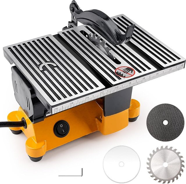 DWiusty Mini-Tischkreissäge als tragbare elektrische Gehrungssäge für DIY und Holzbearbeitung - Bild 1