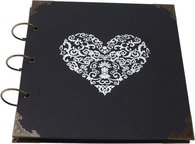 Wosawe Scrapbooking-Kit DIY Fotoalbum mit 25 selbstklebenden Blankoseiten und Eisenring in Weiß - Bild 1