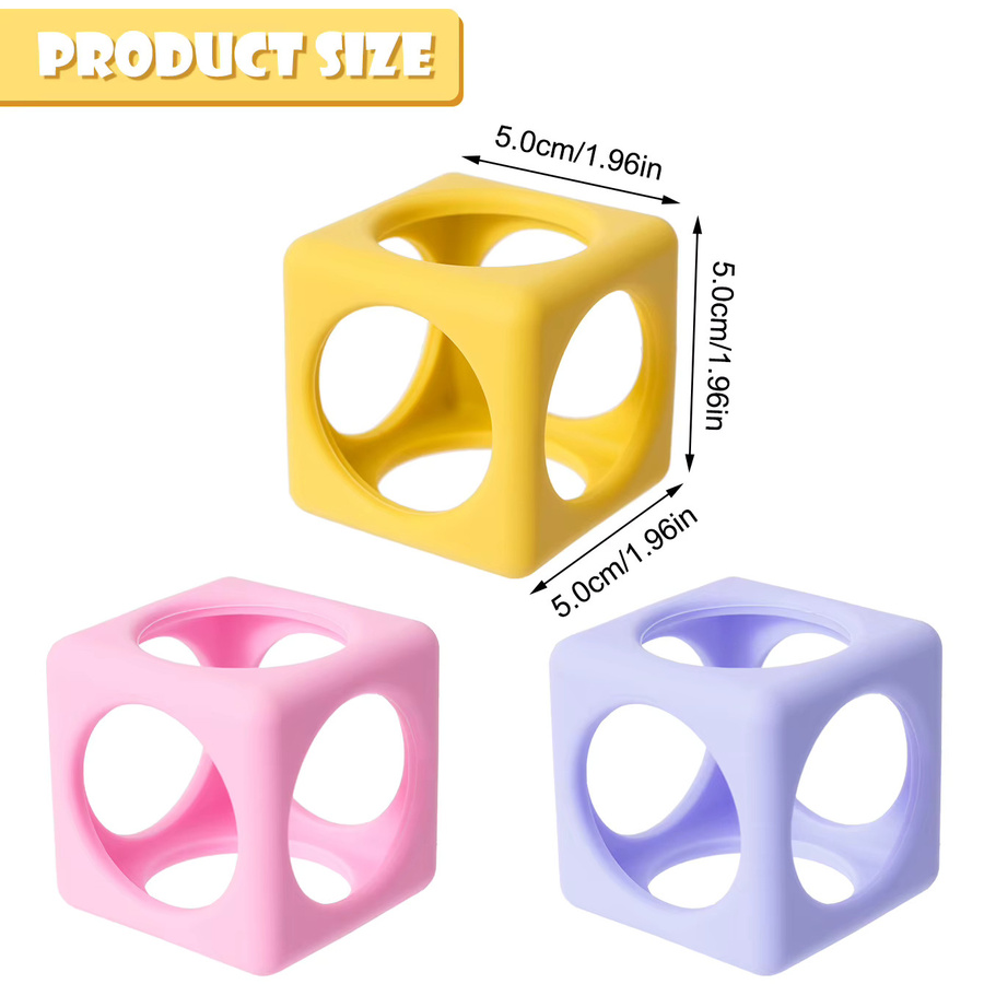 Muslin life Silikon Baby Beißring für Kleinkinder, BPA-frei, Mehrfarbig - Bild 2
