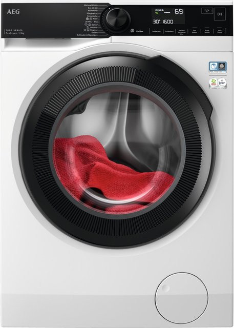 AEG Lavamat LR7F75697 Frontlader Waschmaschine Serie 7000, Weiß, 9 kg, 1600 U/min, Aquastop - Bild 1