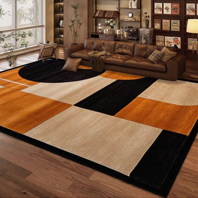 Moderner Wohnzimmerteppich Karpetti mit geometrischem Design, rutschfest und waschbar, Mehrfarbig, B x T: 200 x 300 cm - Bild 1