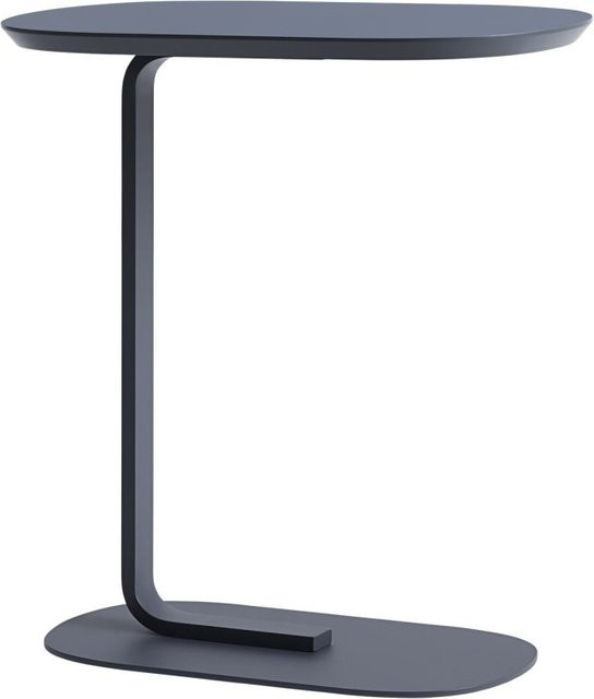 Muuto Relate Beistelltisch mit ovaler Platte in Blau und Grau - Bild 1