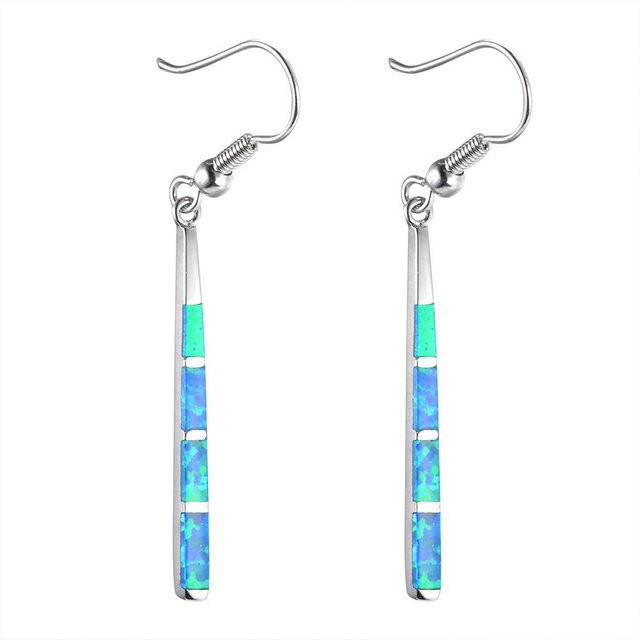 YIRAN Jewelry Ohrringe, Kupfer, Weiß, Zirkonia, Kristall, Unisex - Bild 1