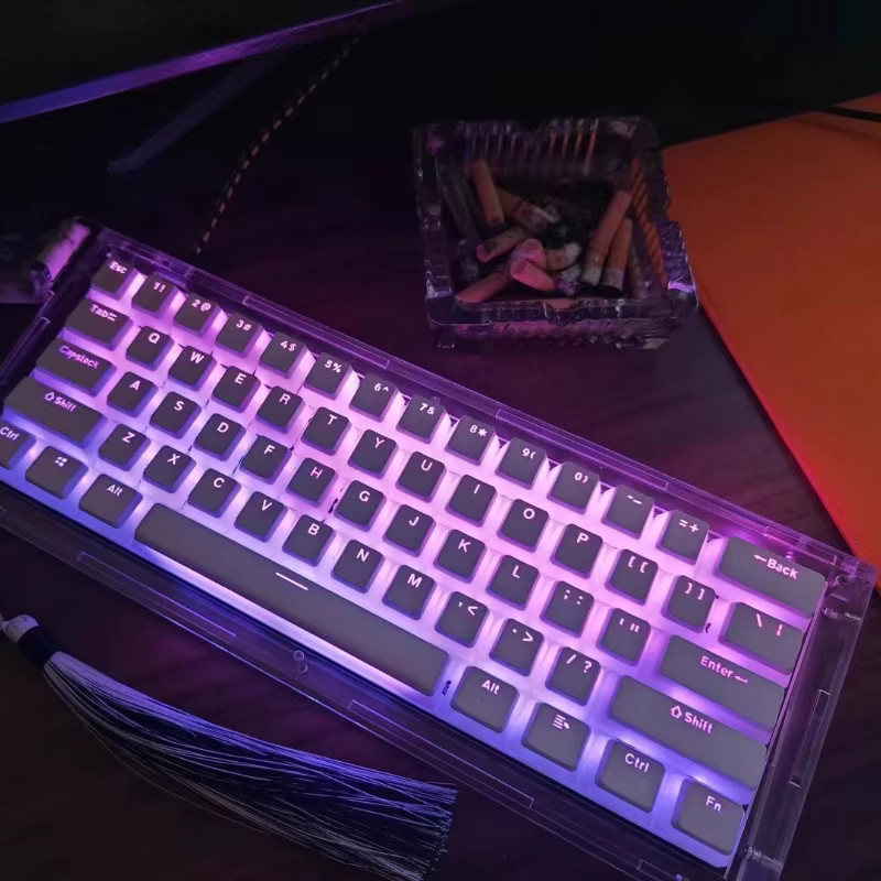 MADCATZ GH60 Acryl mechanische Tastatur Shell transparent lila für Made60 Tastatur - Bild 3