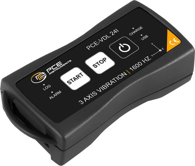 PCE Instruments 3-Achsen-Schock-Datenlogger PCE-VDL 24I in Schwarz - Bild 1