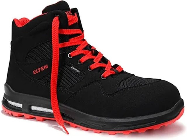 Elten Sicherheitsschnürstiefel Lakers Xxt Mid ESD S1P in Schwarz-Rot, Größe 35 - Bild 1
