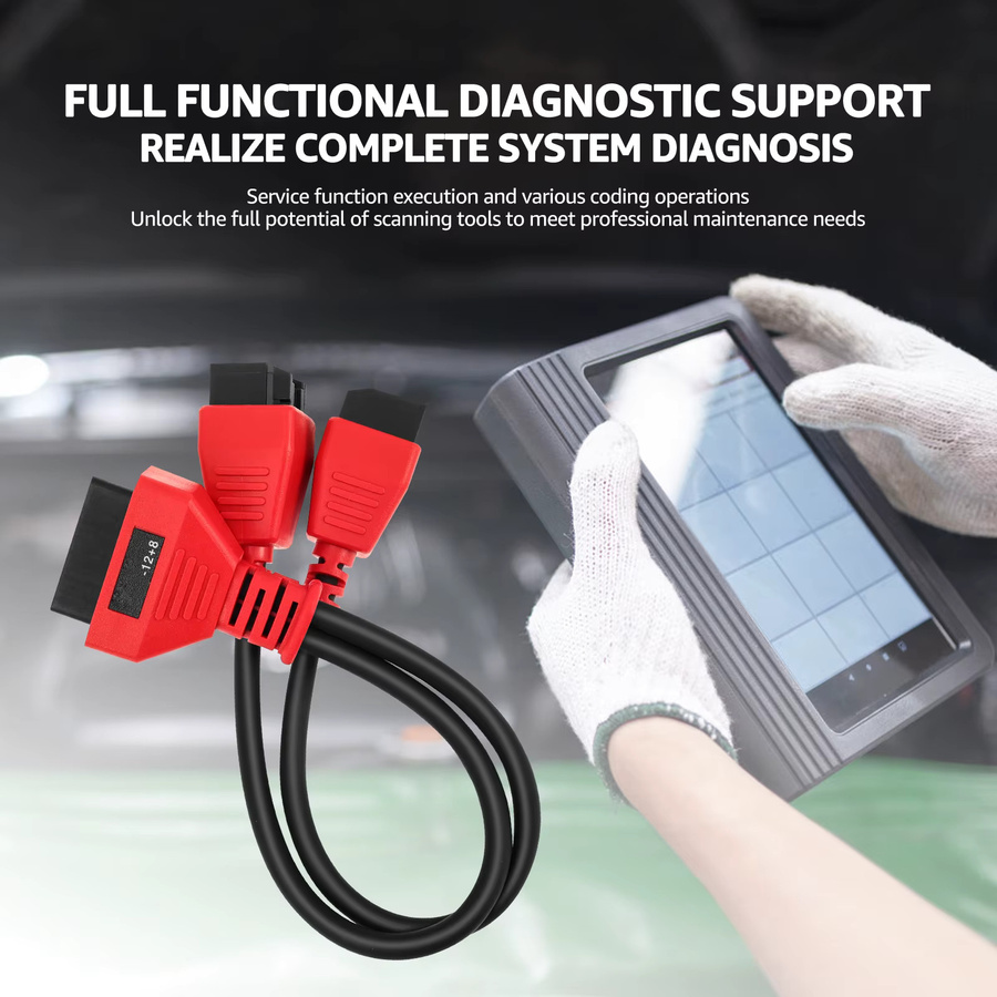 OBD2-Adapter SGW-Kabel 12+8 Bypass-Gateway-Adapterkabel für Protokollprogrammierung bei Dodge Ram Jeep Fiat Chrysler FCA in Rot - Bild 6