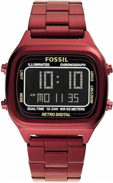 Fossil Herren-Chronograph, Quarz, Edelstahlarmband, Schwarz - Bild 1