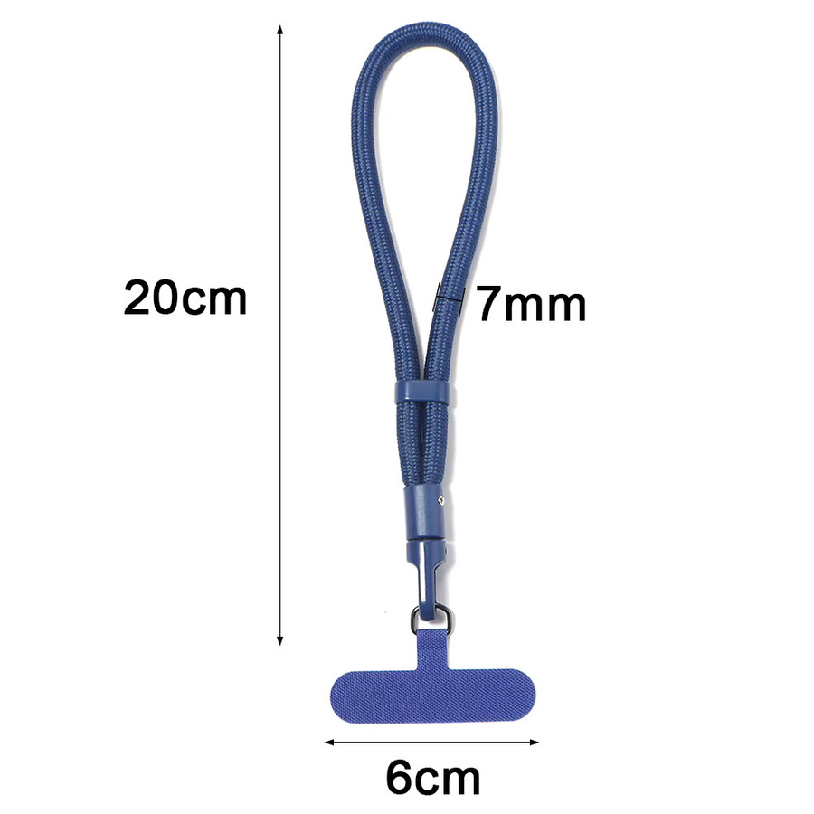 Verstellbares universelles Handy-Lanyard aus Polyester in Schwarz und Mehrfarbig als modisches Anti-Verlust-Handyband für Deine Handyhülle - Bild 2