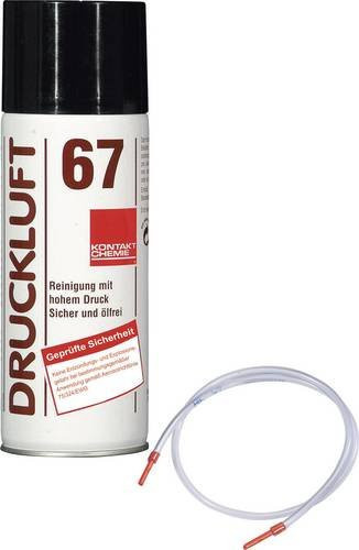 Kontakt Chemie Druckluft 67 Druckluftspray nicht brennbar mit Sprühschlauch 400 ml - Bild 1