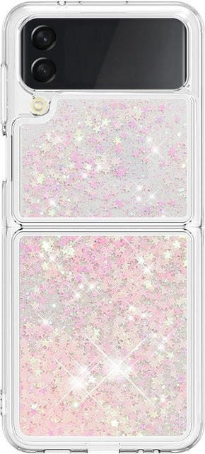 Glitzer Handyhülle mit dynamischer Flüssigkeit für Samsung Galaxy Z Flip 3 5G, Z Flip 4 5G und Z Flip 5 in Transparent Multicolour - Bild 1