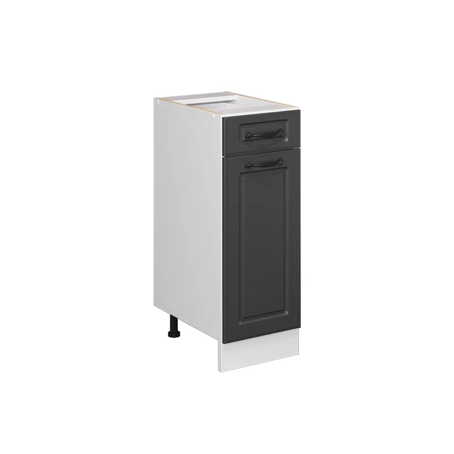 Vicco Küchenunterschrank R-Line Landhaus mit Schublade und Tür in Weiß und Anthrazit, Breite: 30 cm - Bild 3