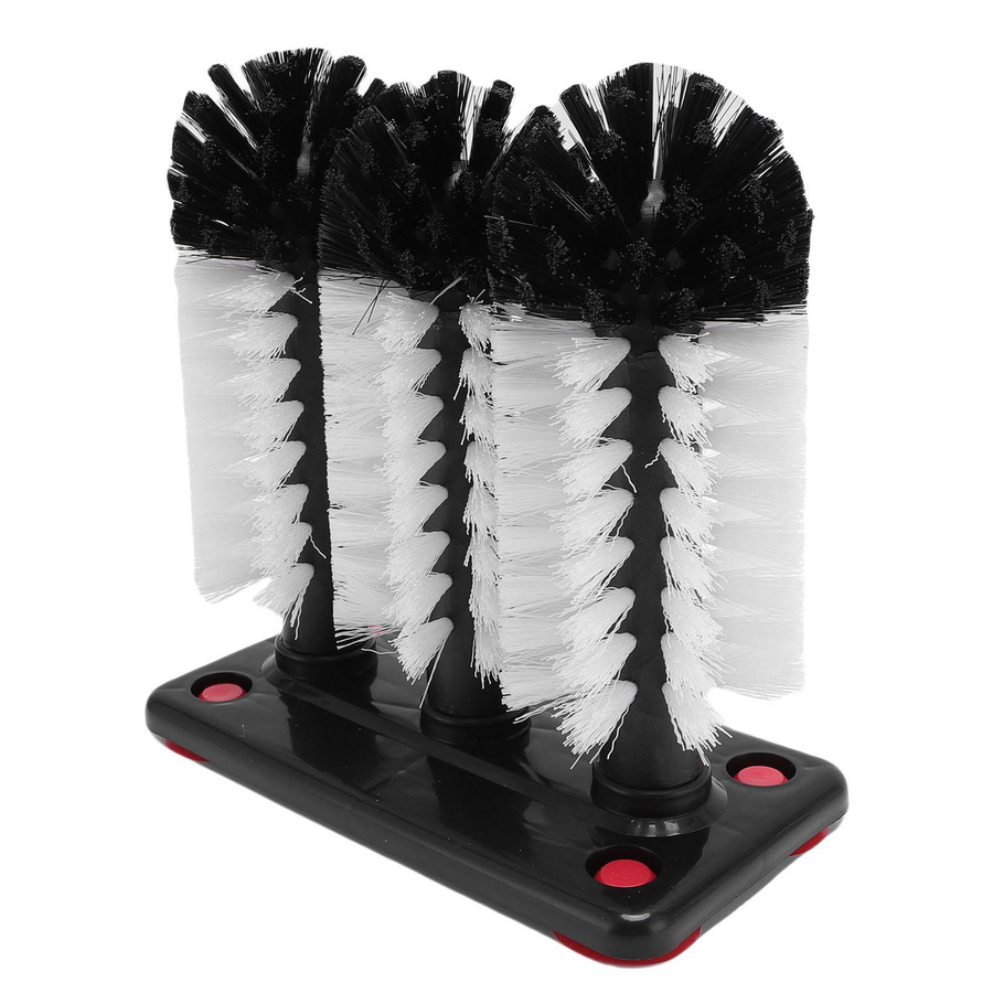 CosyHome 3-Köpfe Tassenbürste und Wasserflaschenreinigungsbürste mit Saugfuß in Multicolour - Bild 3