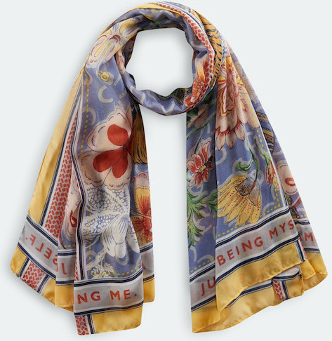 Codello Schal, tiger flowered, recycled, 100x180cm, Unisex - Bild 1