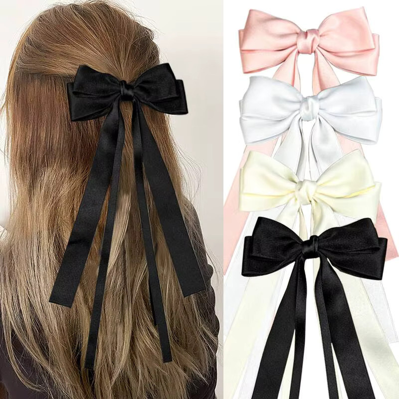 Haar-Clip mit Doppel-Bowknot und Quaste, Damen - Bild 3