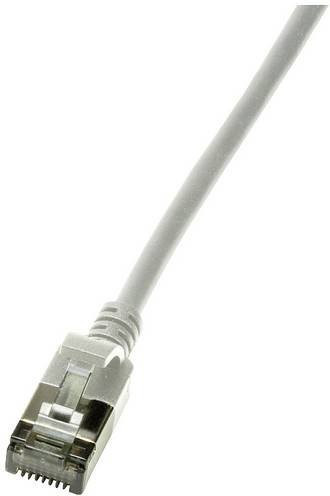 LogiLink CQ9052S RJ45 Patchkabel CAT 6a U/FTP Ethernet/LAN, Grau, Länge: 2,00 m - Bild 1