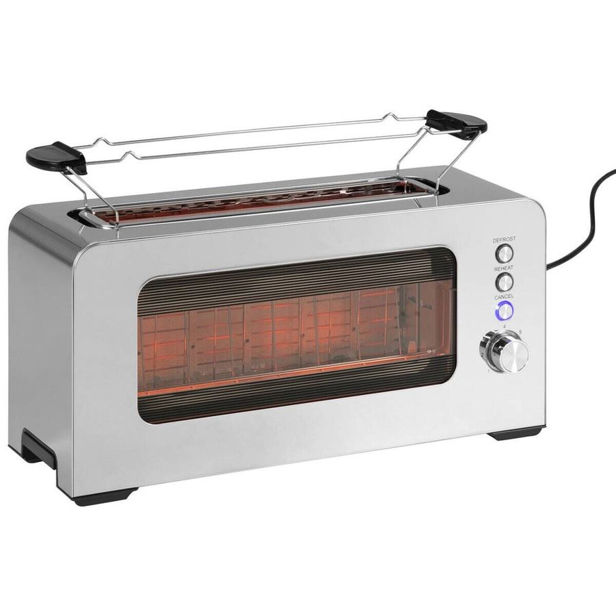 Pocoline Toaster aus Edelstahl und Kunststoff in Silber, B/H/L: 14,5 x 19,2 x 38,5 cm - Bild 1