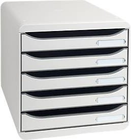 Exacompta Schubladenbox BIG-BOX plus Office für A4, grau, Kunststoff, Blauer Engel - Bild 1