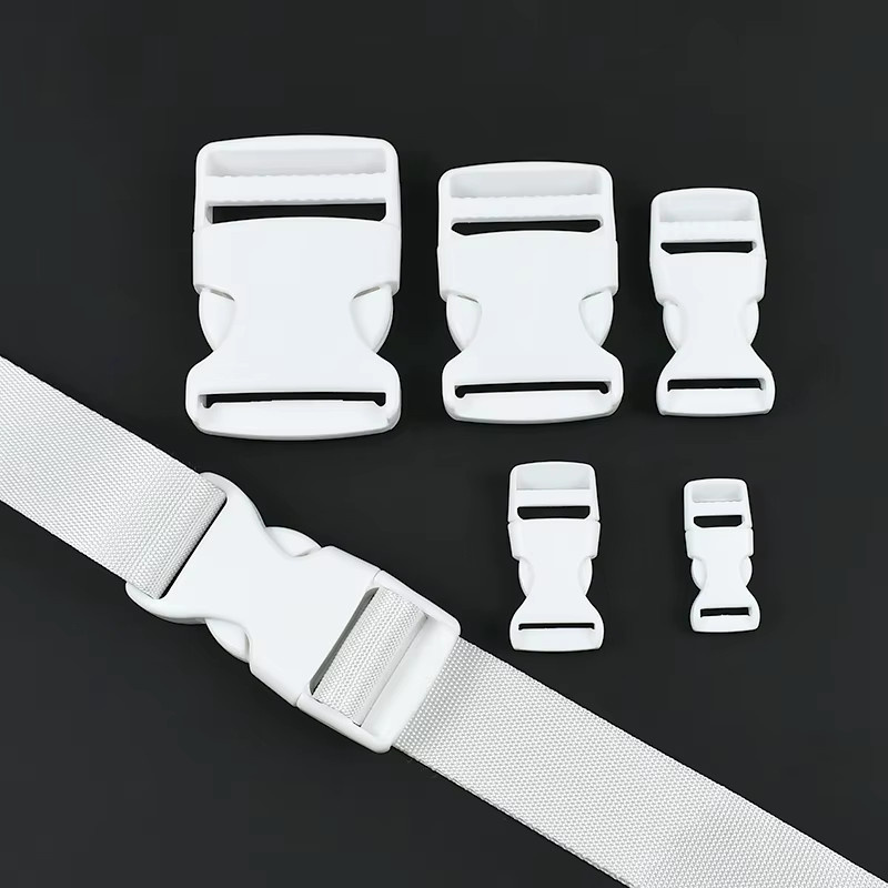 Meetee Weiße Kunststoffschnallen für Rucksack und Taschen, Seitliche Karabinerhaken und Gurtverstellclips in verschiedenen Größen von 10mm bis 38mm - Bild 5
