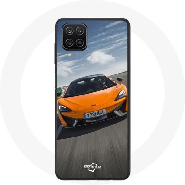 McLaren Handyhülle für Samsung Galaxy A12 in Orange – Flexibles Sport-Design - Bild 1