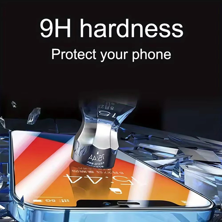 DIXSG 2 Stück Displayschutzfolie aus gehärtetem Glas für iPhone 16 15 14 13 12 11 Pro Max Plus XR XS und X in Transparent - Bild 2