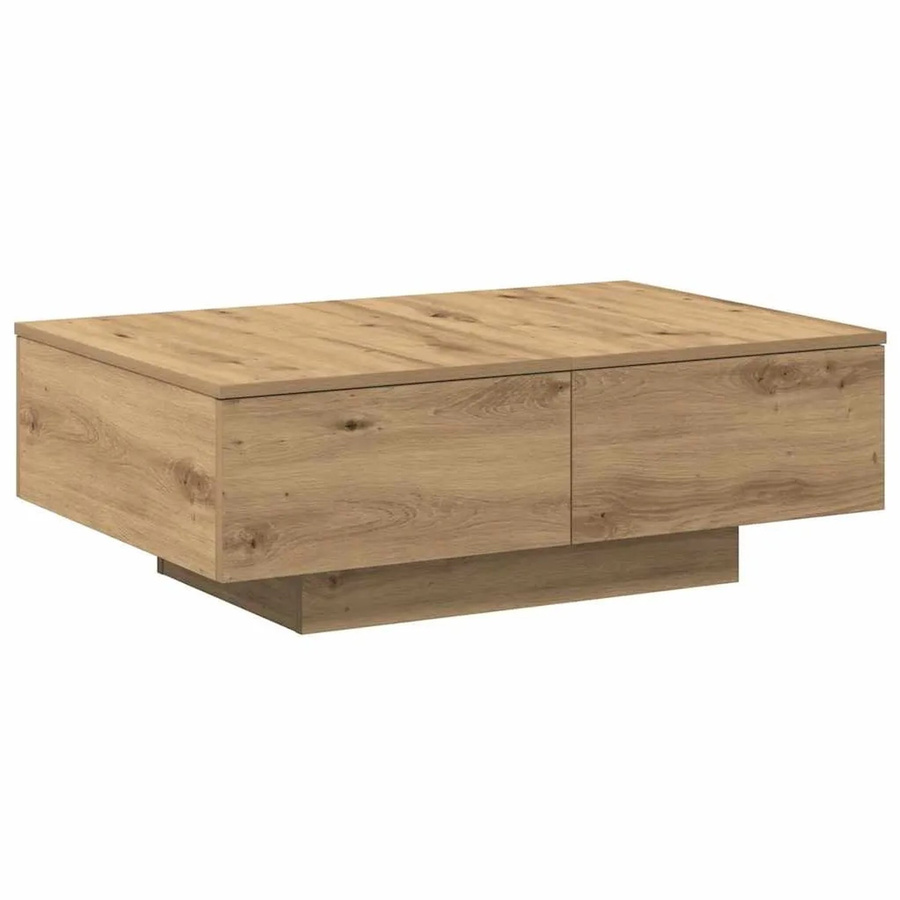vidaXL Couchtisch Artisan-Eiche in Braun aus Holzwerkstoff B/T/H: 90 x 60 x 31 cm - Bild 2