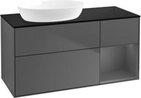 V&B Waschtischunterschrank Finion in Anthrazit, Breite: 120 cm, Tiefe: 50,1 cm, Höhe: 50,1 cm - Bild 1