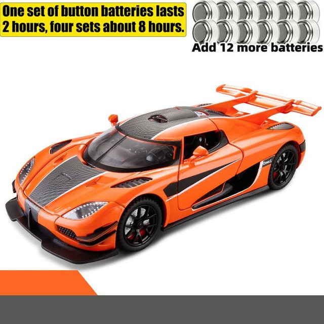 Linyi toy car Hypercar Legierungsmodell, 1:24, Metall, Orange, ab 14 Jahren - Bild 1