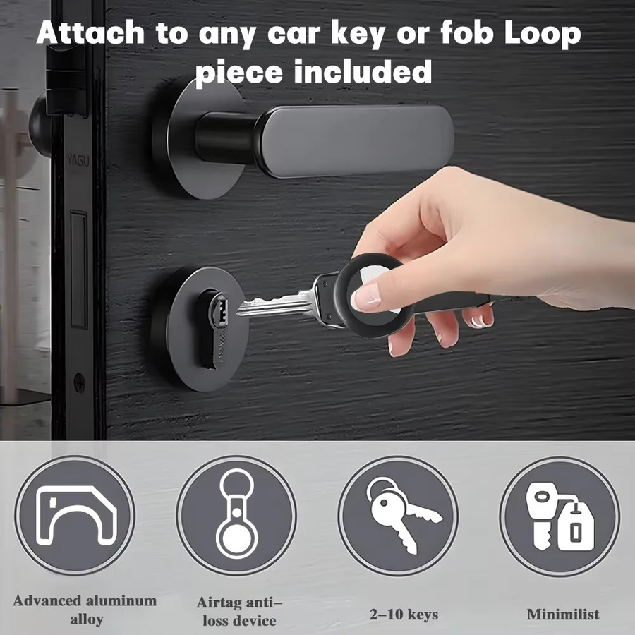 FUNTINGTREE Schlüsselanhänger Aluminiumlegierung, Unisex - Bild 4