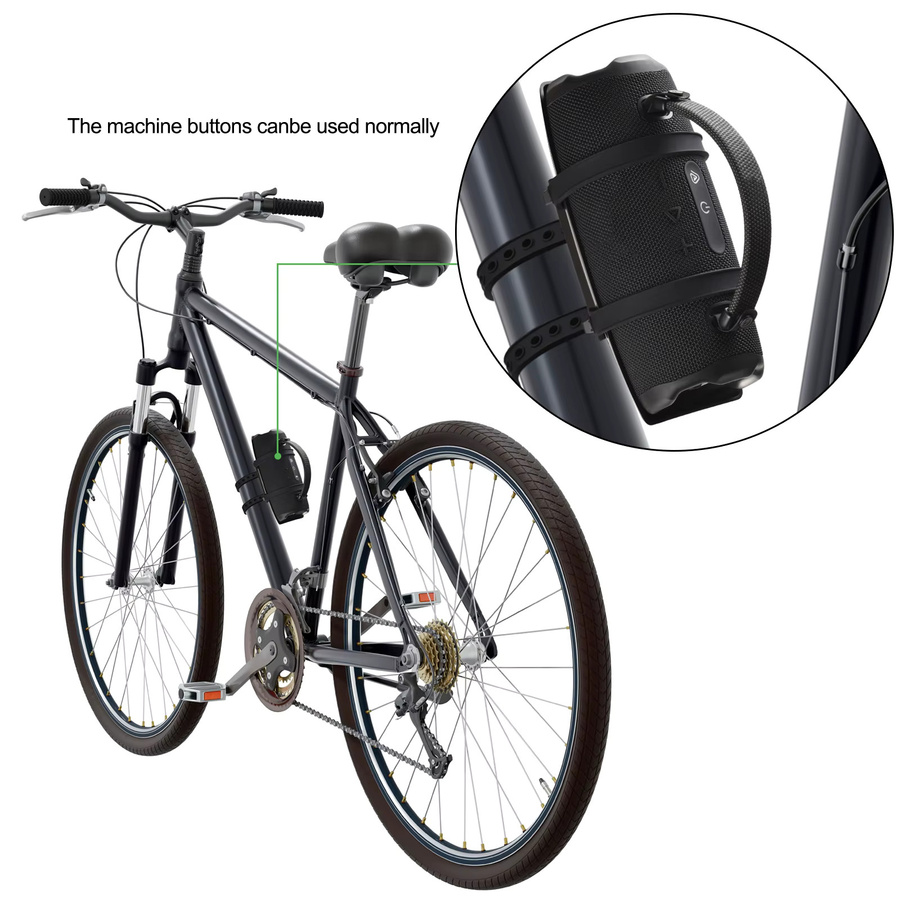 Tragbare Fahrrad-Lautsprecherhalterung in Schwarz für JBL Charge 5 und Charge 6 - Bild 5