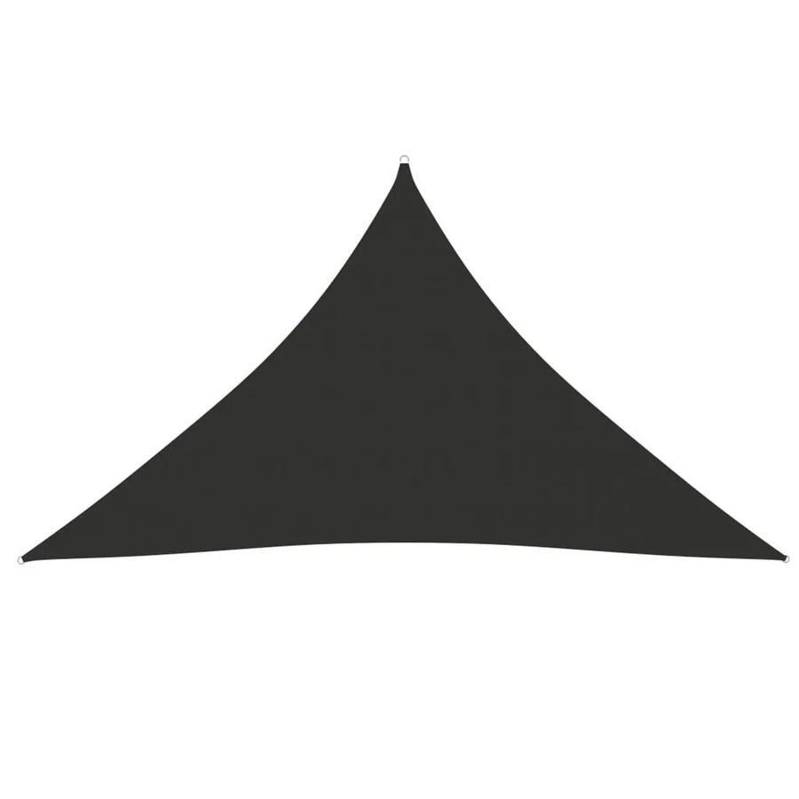 Furnicato Sonnensegel aus Oxford-Gewebe, dreieckig, Anthrazit, B/T/H: 5 x 5 x 6 m - Bild 2