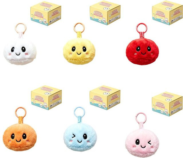 Cartoon-Knödel Squishy Plüsch Schlüsselanhänger, Blind Box, beige, ab 14 Jahren - Bild 1