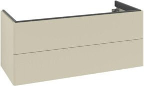 V&B Waschtischunterschrank Antao mit Auszugsbeleuchtung, Grau lackiert, B/T/H: 118,8 x 50,4 x 49,3 cm, ohne Front - Bild 1