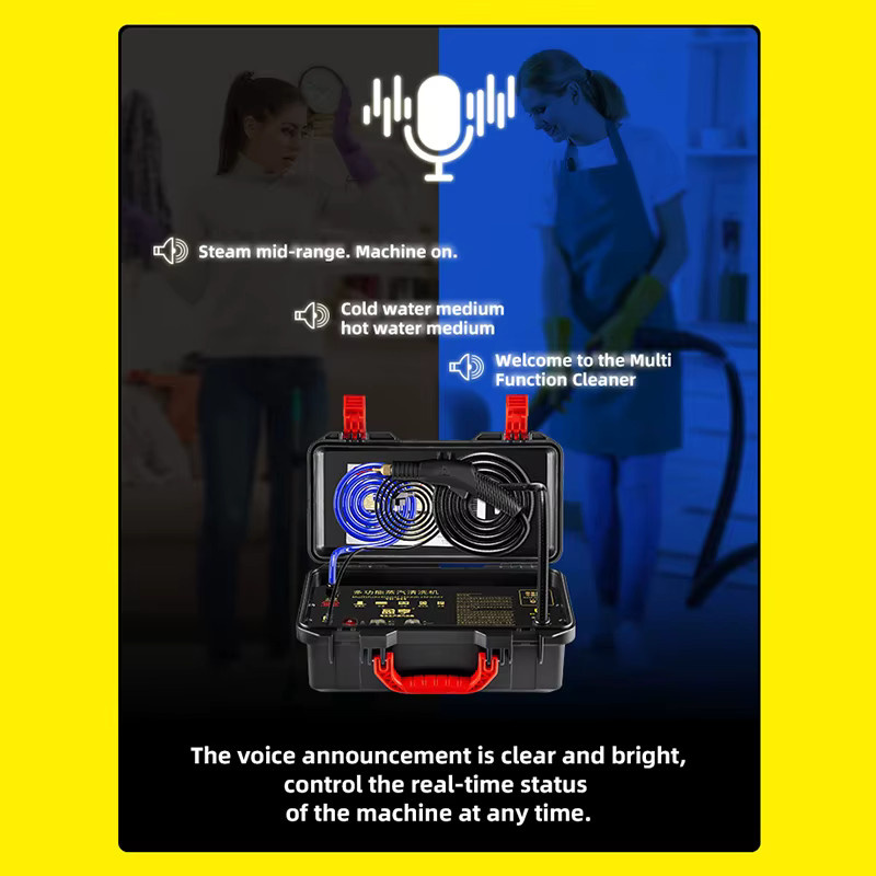 DIVEDEER Handheld Dampfreiniger für Hochtemperatur- und Hochdruckreinigung in Schwarz - Bild 4