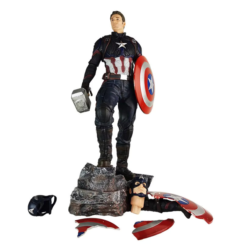 Marvel Captain America Doppelkopf-Skulptur, Actionfigur, 43cm - Bild 2