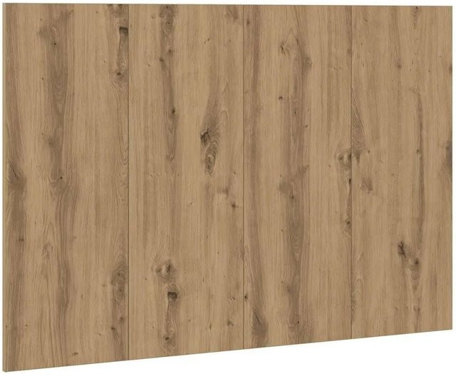 vidaXL Kopfteil Artisan-Eiche in Braun aus Holzwerkstoff, B: 120 cm, H: 80 cm, T: 1,5 cm - Bild 1