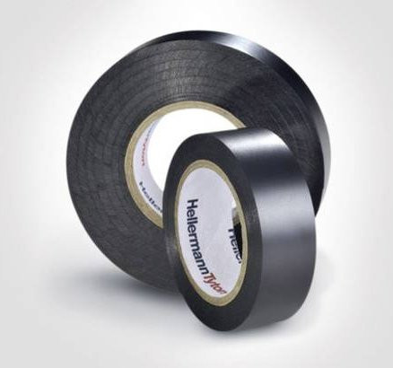 HellermannTyton HTAPE-FLEX2000+ Isolierband aus PVC in Schwarz, Breite: 38 mm, Länge: 20 m - Bild 1
