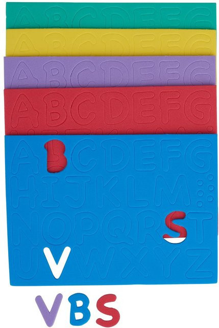 Moosgummi Stanzteile Buchstaben - Bild 1
