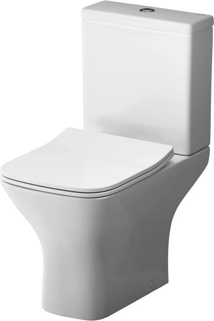 AM.PM Stand WC Toilette CGA8601PSC in Weiß mit Softclosing-Sitzabdeckung, spülrandlose Tiefspülung und FlashClean-Technologie - Bild 1