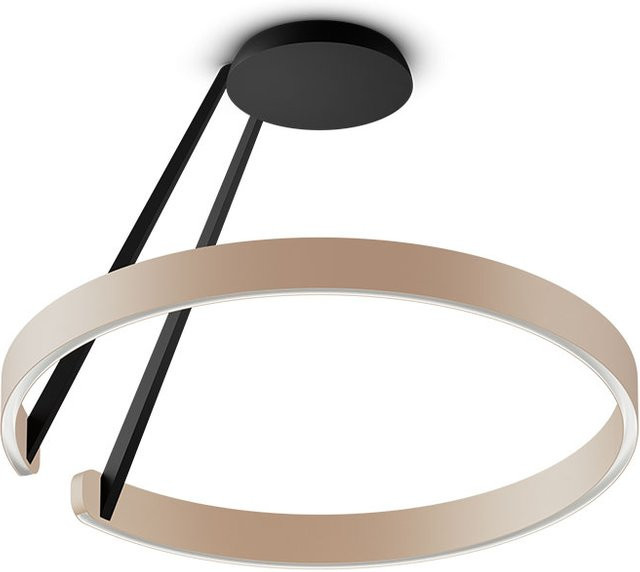 Occhio Mito aura alta 60 LED-Deckenleuchte in Schwarz matt und Gold matt mit Occhio air Modul und x-tra warmem Licht (2200K - 3500K) - Bild 1