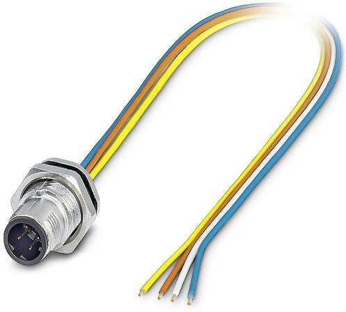 Phoenix Contact 1551532 Sensor-Aktor-Einbausteckverbinder M12 Stecker mit 4 Polen und Schraubanschluss in Multicolor, Länge: 0,50 m - Bild 1