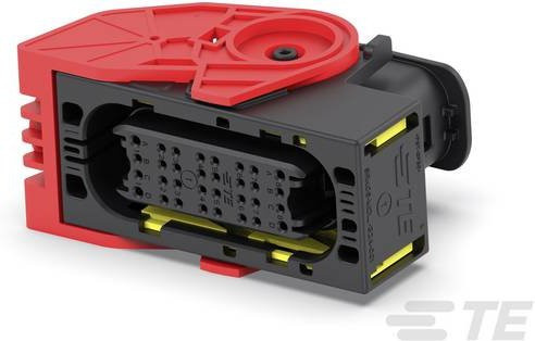 TE Connectivity Leiterplattensteckverbinder SRK06-MDI-32A-001 in Rot mit 32 Polen und 3,4 mm Rastermaß - Bild 1
